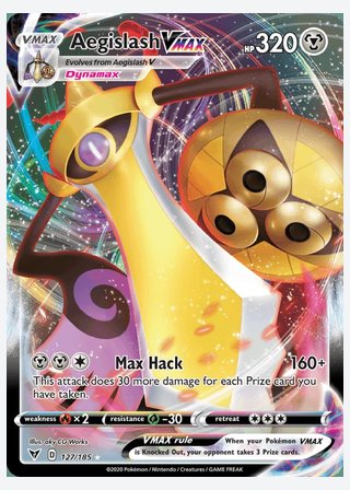 Aegislash VMAX — catalogusbeeld
