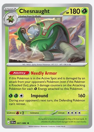 Chesnaught — catalogusbeeld