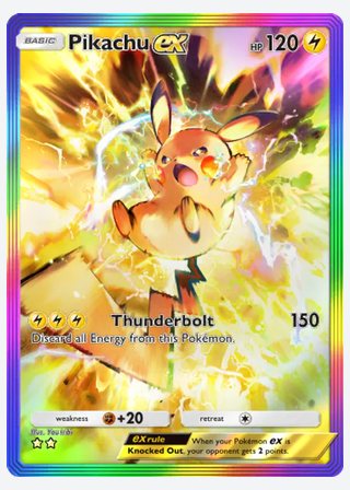 Pikachu ex — catalogusbeeld