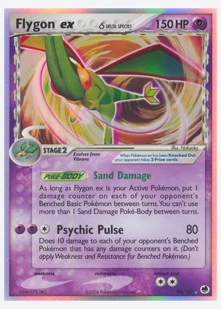 Flygon ex δ — catalogusbeeld