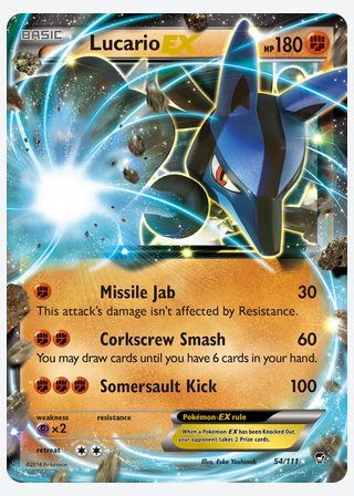 Lucario EX — catalogusbeeld