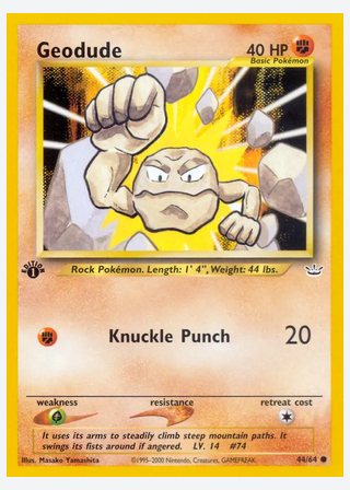 Geodude — catalogusbeeld