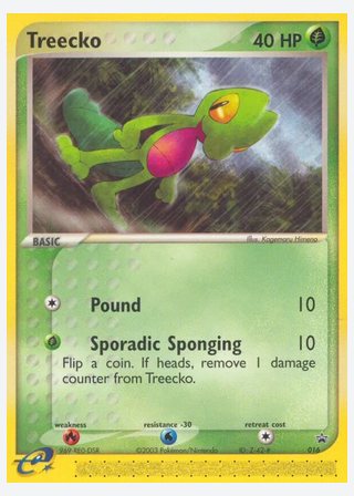 Treecko — catalogusbeeld