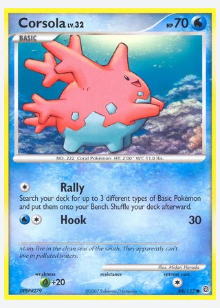 Corsola — catalogusbeeld