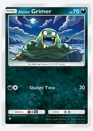 Alolan Grimer — catalogusbeeld