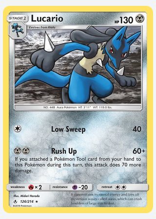 Lucario — catalogusbeeld