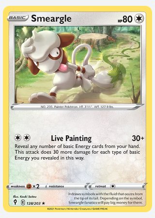 Smeargle — catalogusbeeld