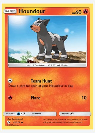 Houndour — catalogusbeeld