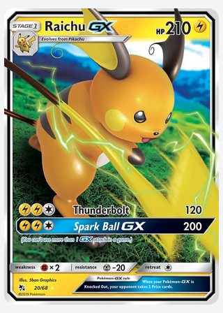 Raichu GX — catalogusbeeld