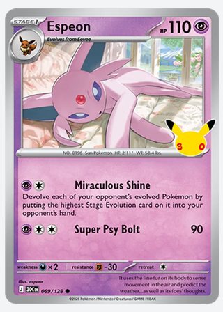 Espeon — catalogusbeeld