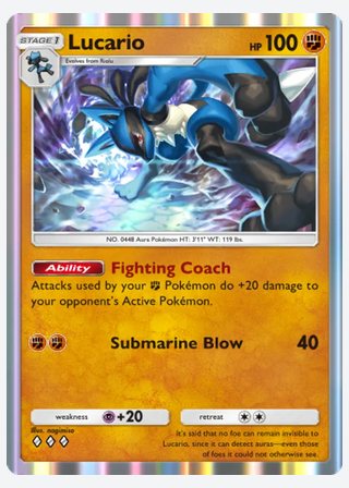 Lucario — catalogusbeeld