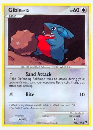 Gible — catalogusbeeld