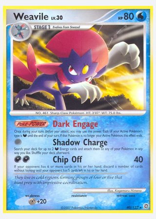 Weavile — catalogusbeeld