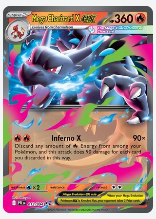 Mega Charizard X ex — catalogusbeeld