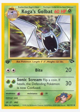 Koga's Golbat — catalogusbeeld