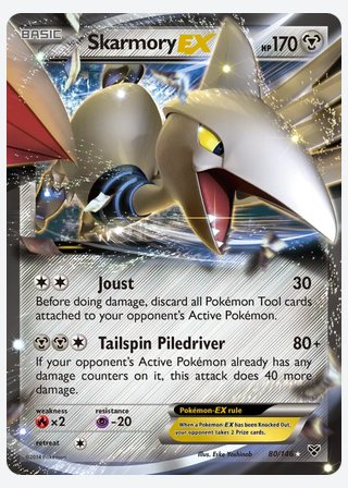Skarmory EX — catalogusbeeld