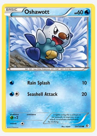 Oshawott — catalogusbeeld