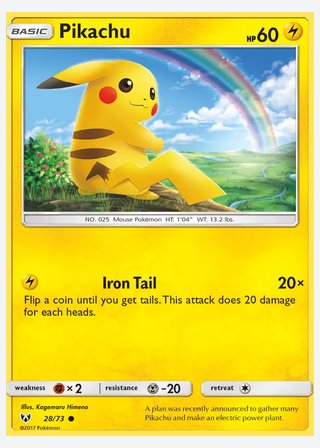 Pikachu — catalogusbeeld
