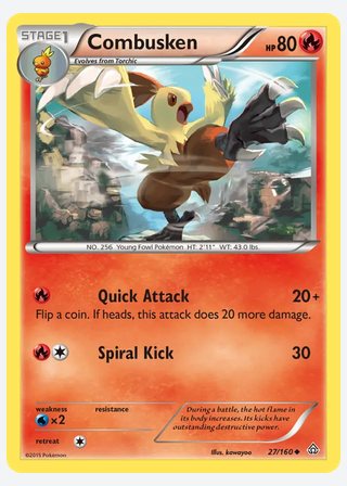 Combusken — catalogusbeeld