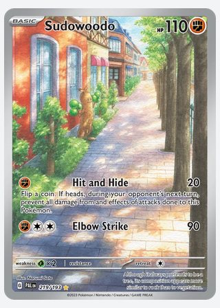 Sudowoodo — catalogusbeeld
