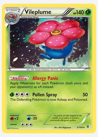 Vileplume — catalogusbeeld
