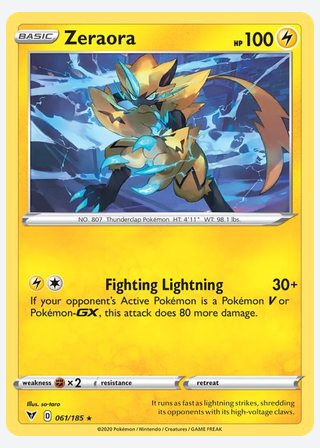 Zeraora — catalogusbeeld