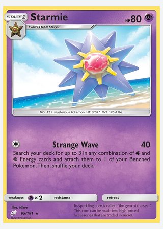 Starmie — catalogusbeeld