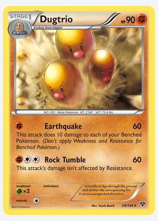 Dugtrio — catalogusbeeld