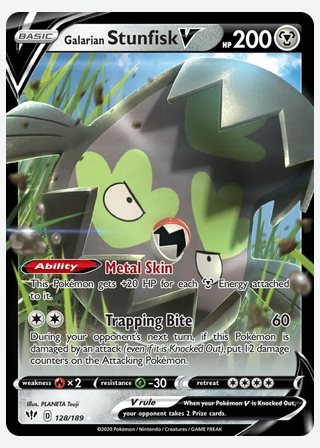 Galarian Stunfisk V — catalogusbeeld
