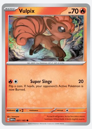 Vulpix — catalogusbeeld