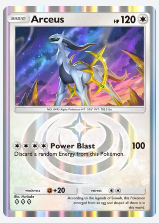 Arceus — catalogusbeeld