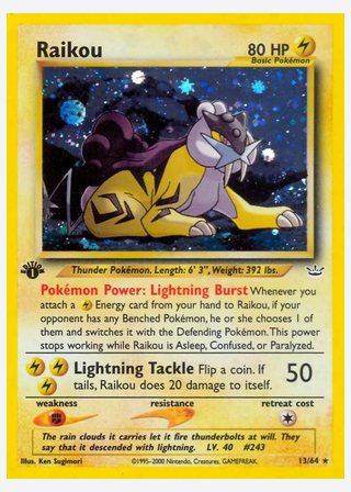 Raikou — catalogusbeeld