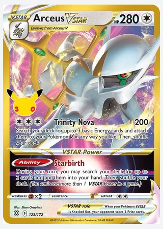 Arceus VSTAR — catalogusbeeld