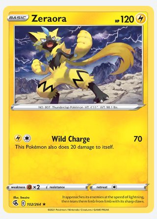 Zeraora — catalogusbeeld