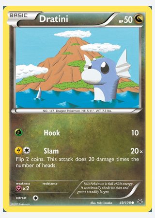 Dratini — catalogusbeeld