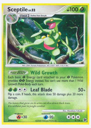 Sceptile — catalogusbeeld
