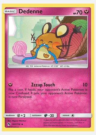 Dedenne — catalogusbeeld