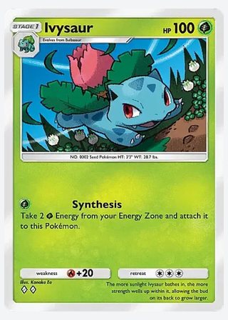 Ivysaur — catalogusbeeld