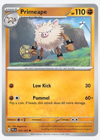 Primeape — catalogusbeeld