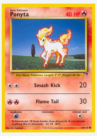 Ponyta — catalogusbeeld
