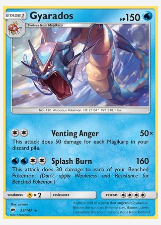 Gyarados — catalogusbeeld