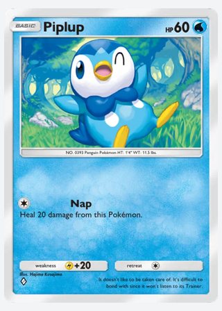 Piplup — catalogusbeeld