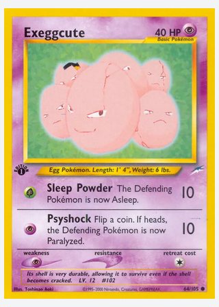 Exeggcute — catalogusbeeld