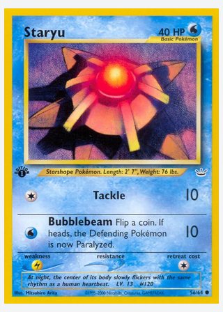 Staryu — catalogusbeeld