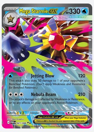 Mega Starmie ex — catalogusbeeld