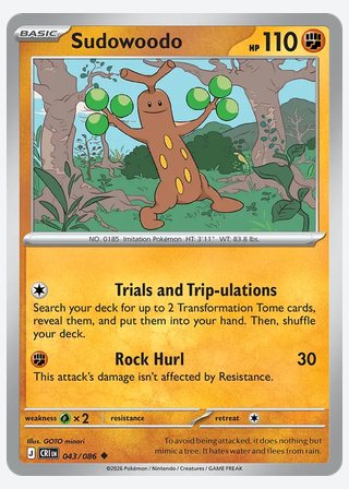 Sudowoodo — catalogusbeeld