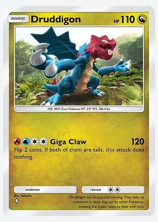 Druddigon — catalogusbeeld