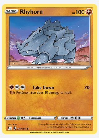 Rhyhorn — catalogusbeeld