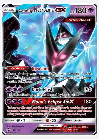 Dawn Wings Necrozma GX — catalogusbeeld