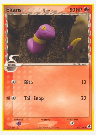 Ekans δ — catalogusbeeld